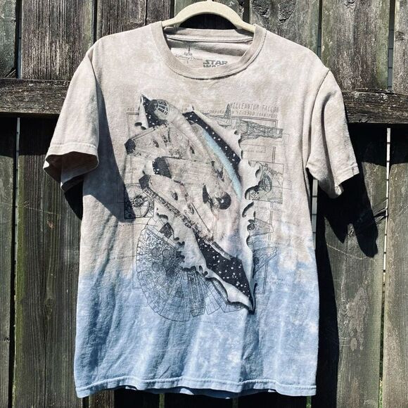 Disney Parks Star Wars Millennial Falcon Tie Dye T-Shirt | S - Picture 1 of 4